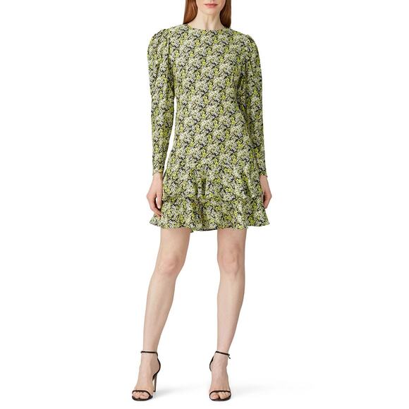 Brogger Nancy Silk Blend Floral Layered Long Sleeves Dress Size Large - Picture 1 of 10